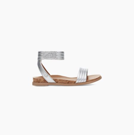 UGG Ethena Silver Sandals for Kids (LYPF42365)